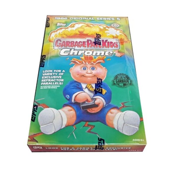 FACTORY SEALED NEW! 2022 Topps Garbage Pail Kids Chrome Series 5 Hobby Box - Picture 1 of 4
